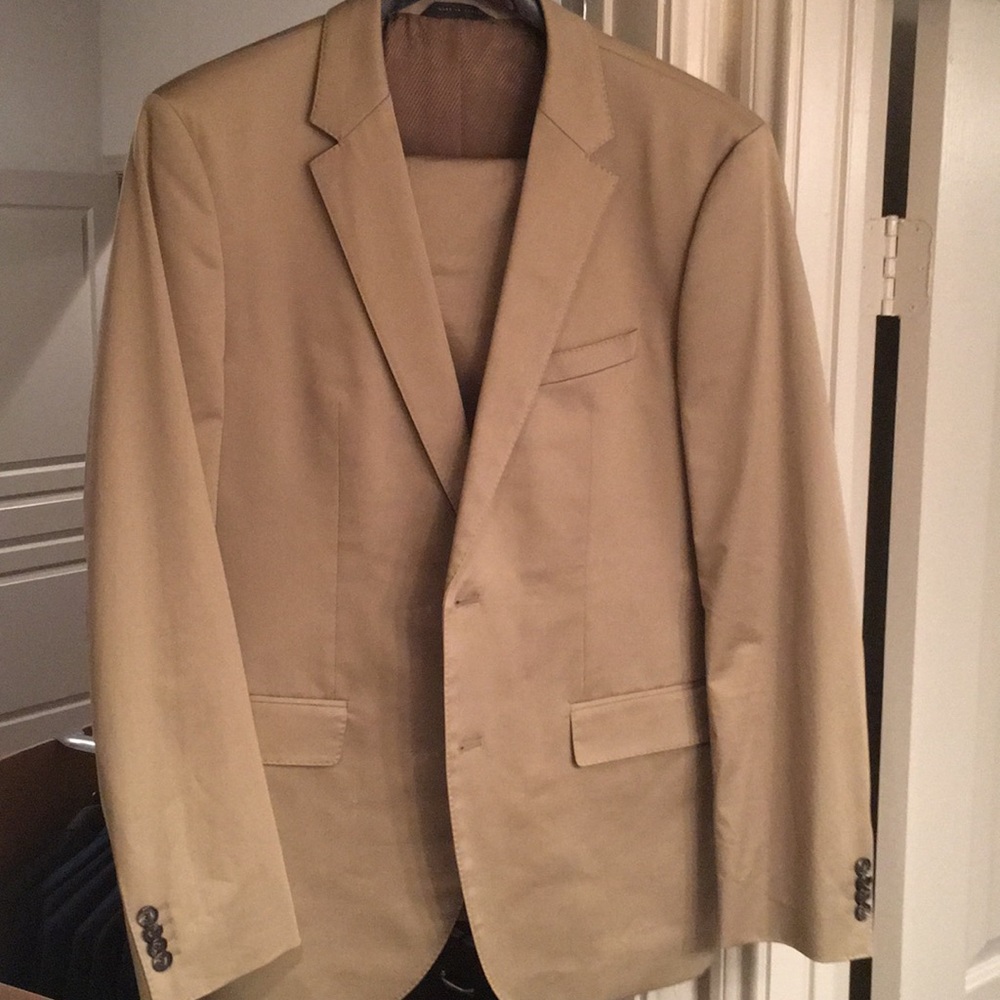 Khaki Hugo Boss Suit